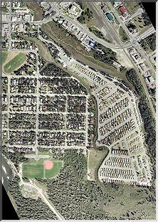 Aerial View of the Restwell Trailer Park Lands